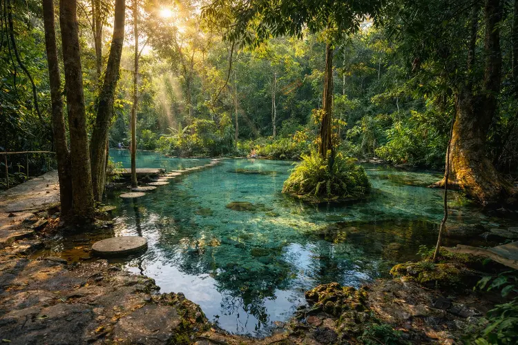 Ban Nam Rad Headwaters: Sungai Sejernih Kaca